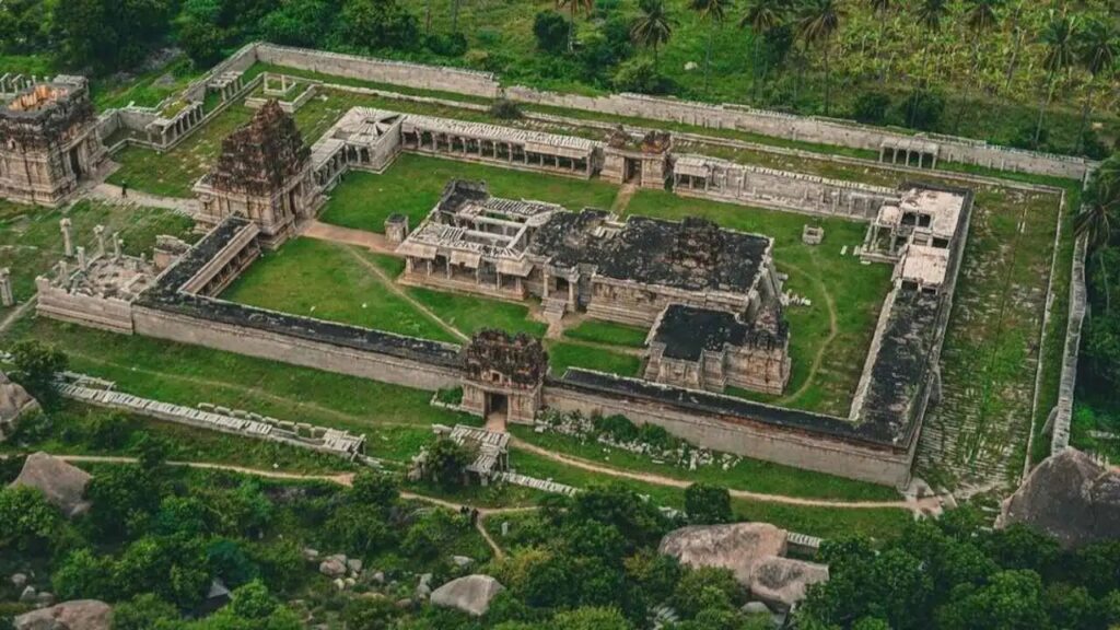 Achyutaraya Temple Complex View From Matanga Hill