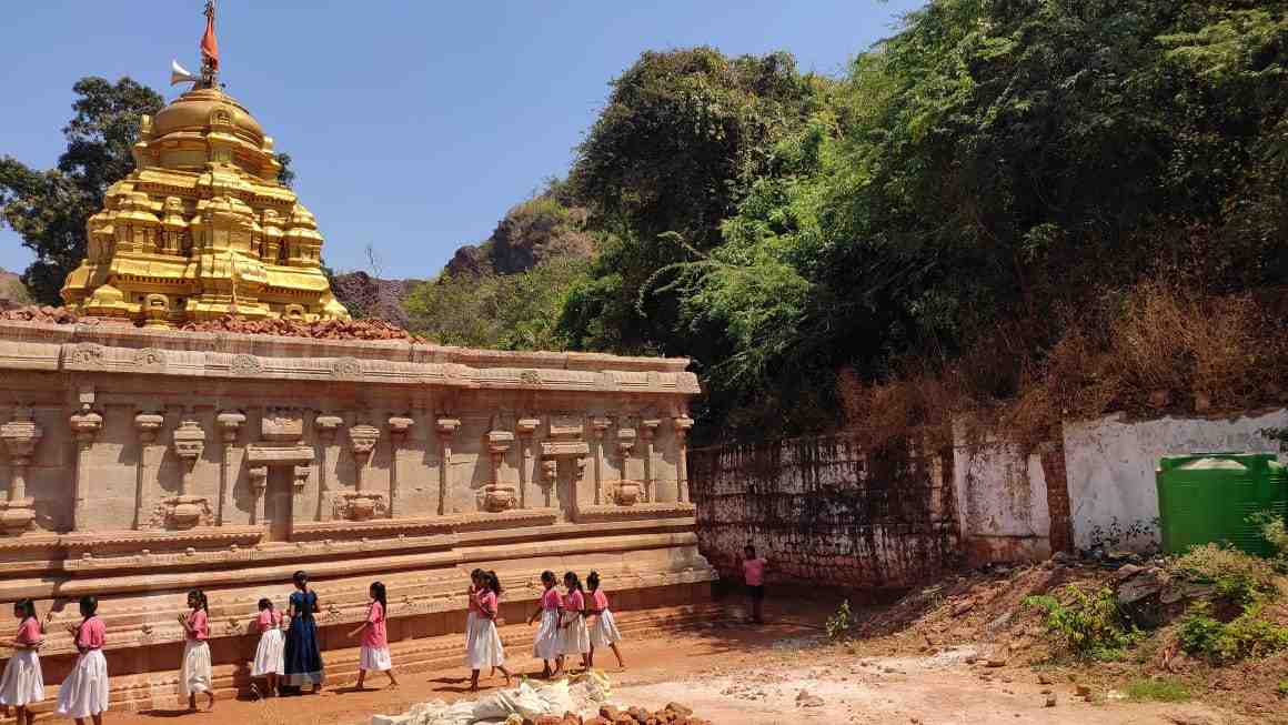 Back Side View of the Temple