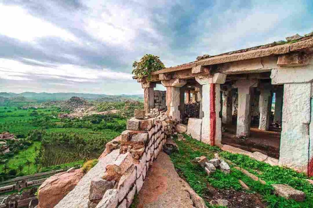 Beautiful nature view with clouds seen from Matanga Hill