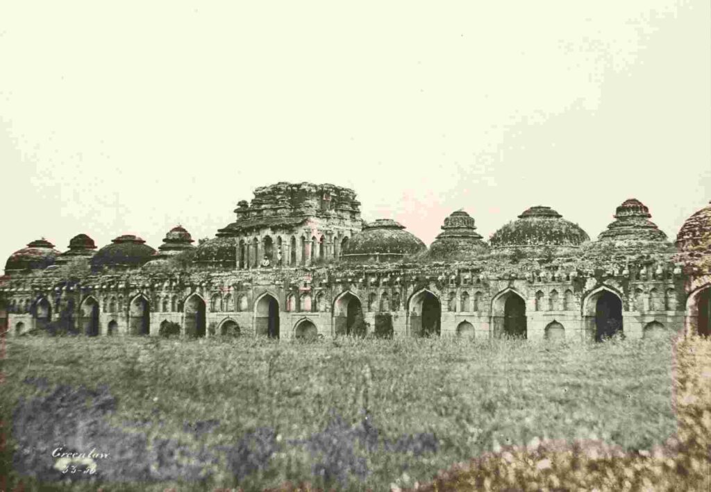 Elephant's Stable photographed by Alexander Greenlaw in 1856