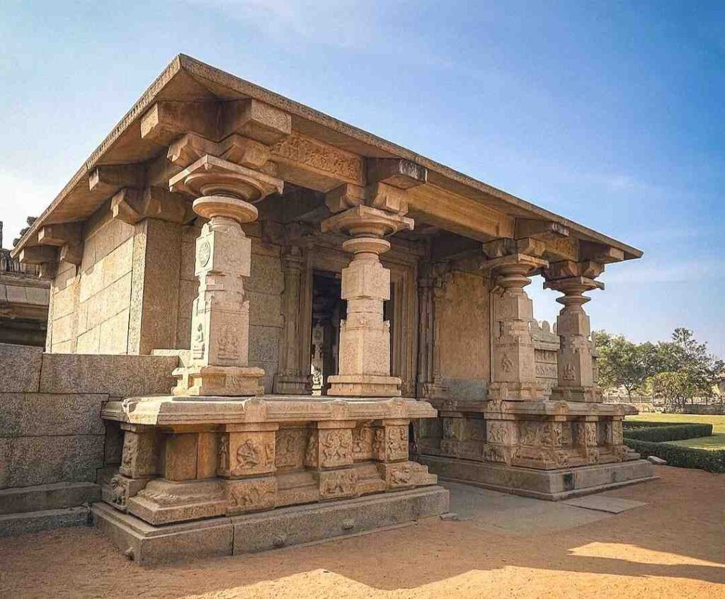 Entrance on the east side of the temple