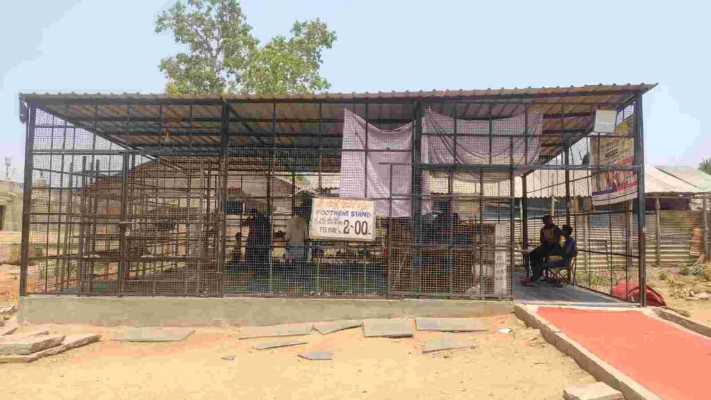Footwear Stand at Virupaksha Temple