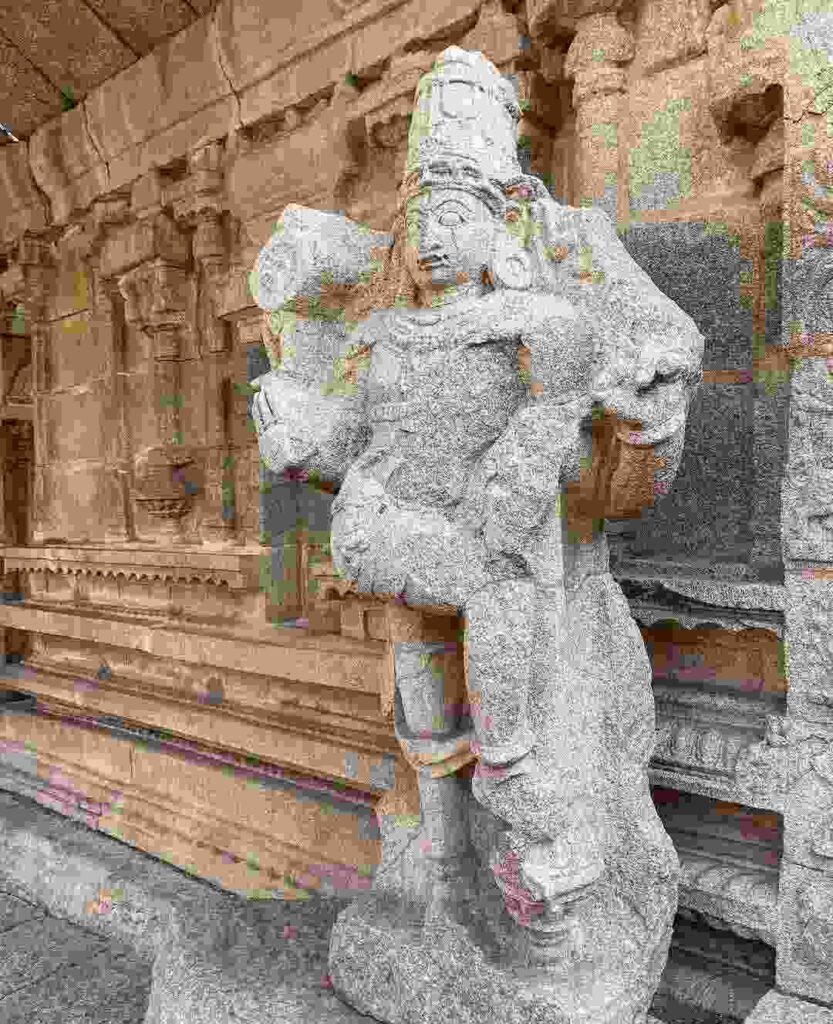 Jaya, a dvarapalaka (gatekeeper) at In front of the sanctum sanctorum