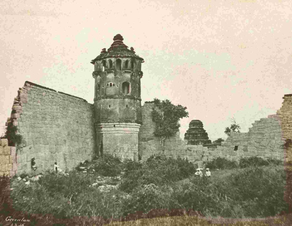Octagonal Tower photographed by Alexander Greenlaw in 1856