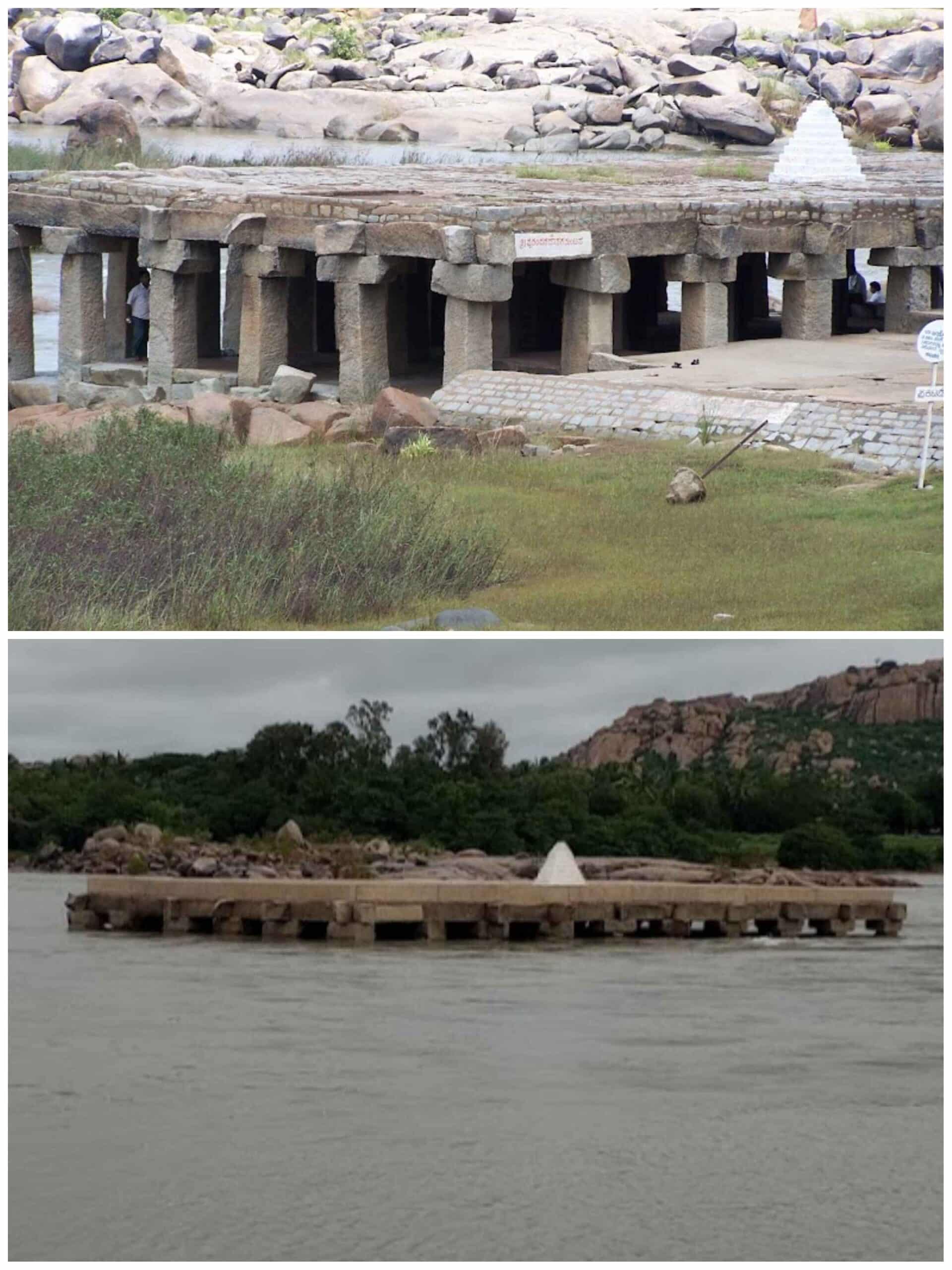 Purandaradasa Mantapa was submerged in the monsoon season