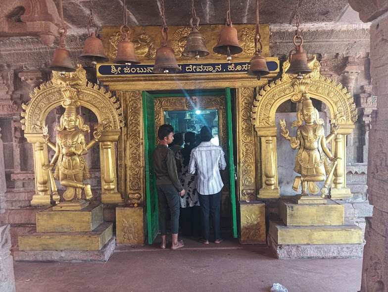 Shaiva Dvarapalas (Gatekeepers) at the Temple Entrance