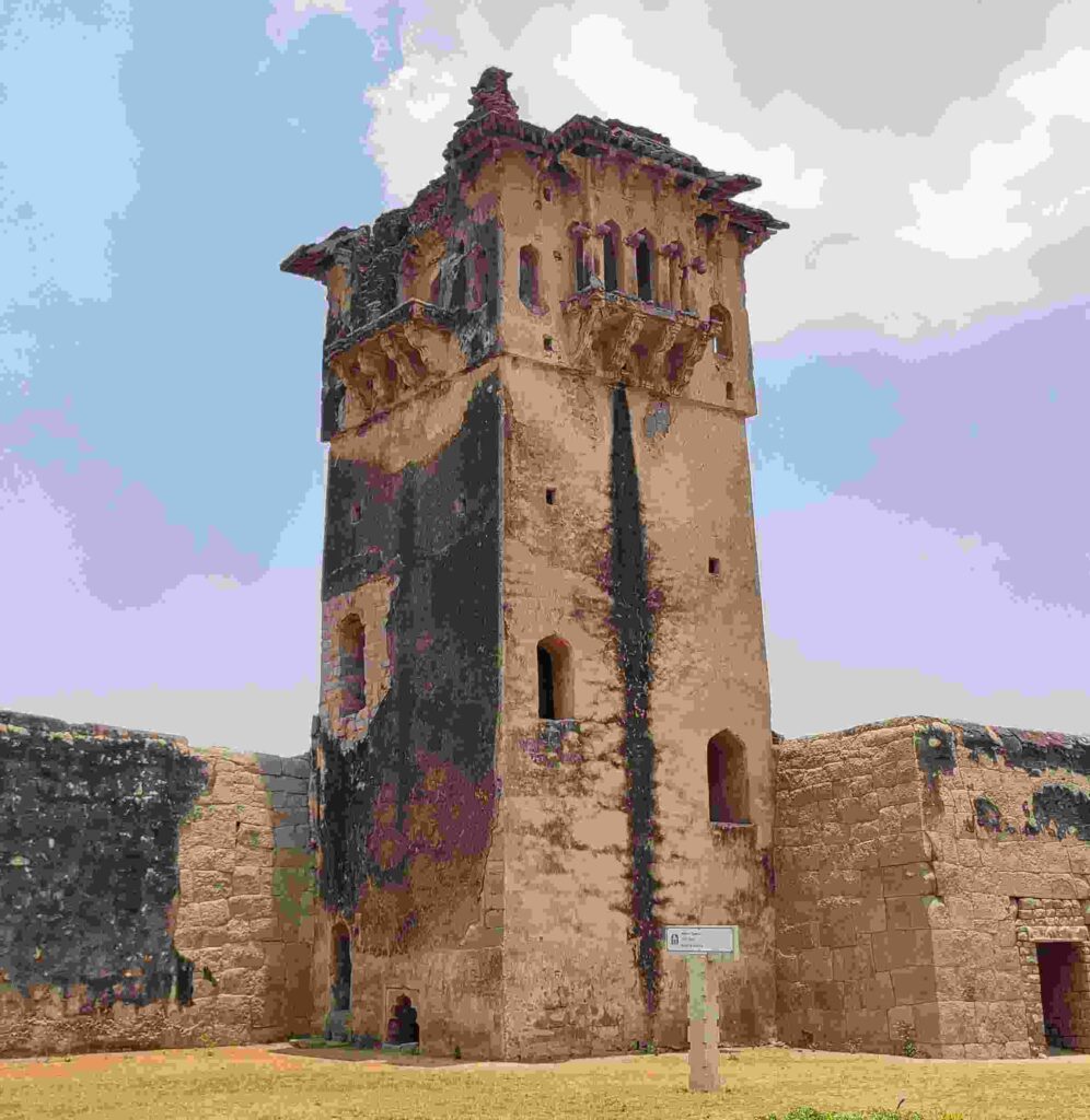 Square Tower on the northwest side within the Zenana Enclosure