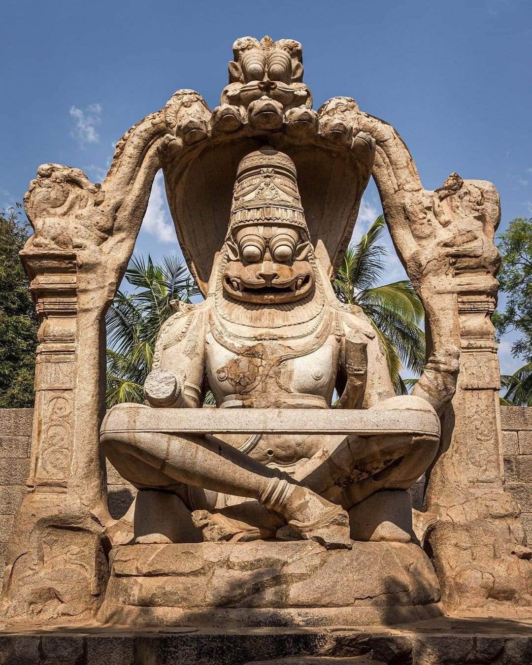 Statue of Lashmi Narasimha, Hampi