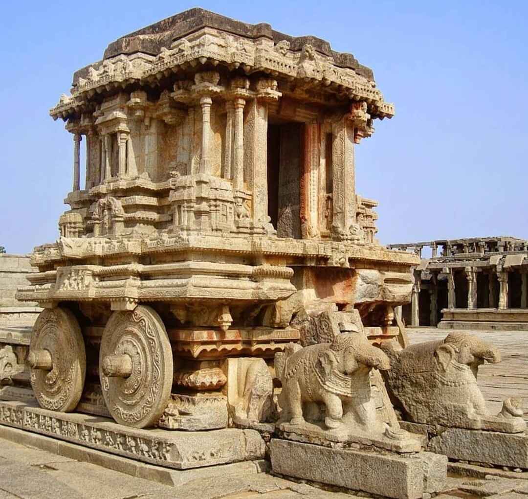 Stone Chariot is one of the most iconic attractions of the Vittala Temple complex in Hampi