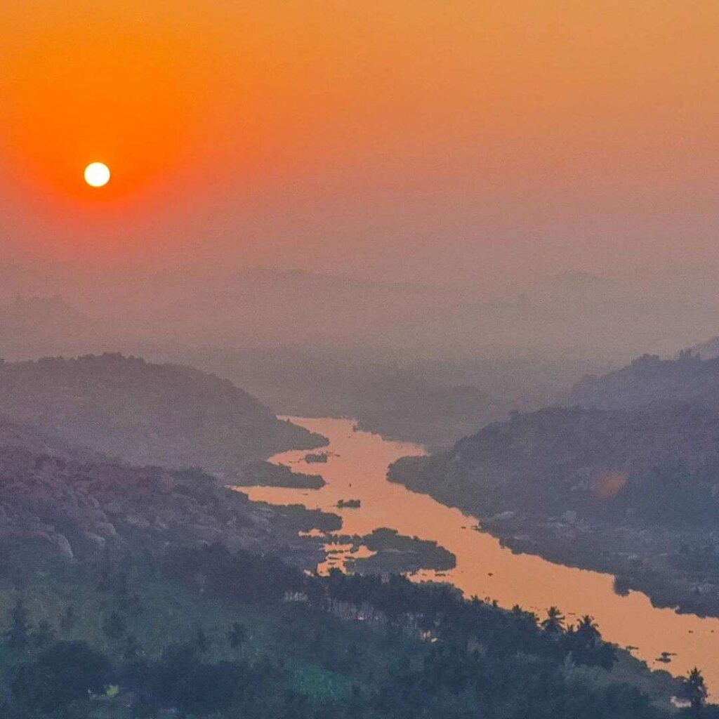 Sunrise view from Anjanadri Hill