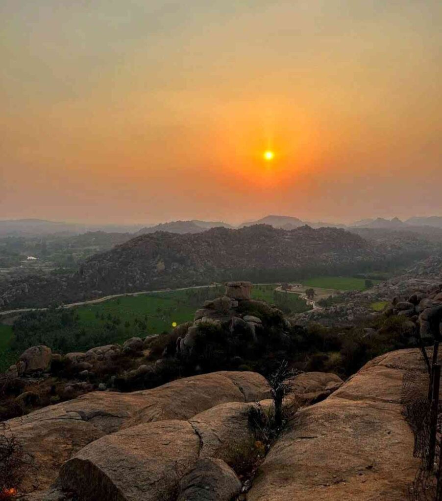 Sunset view at Anjanadri Hill