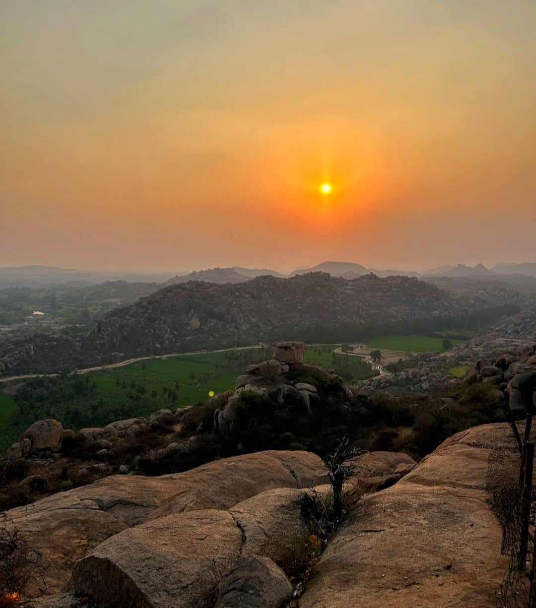 Sunset view at Anjanadhri Hill