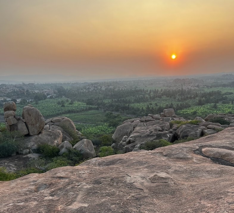 Sunset view at Malyavanta Hill