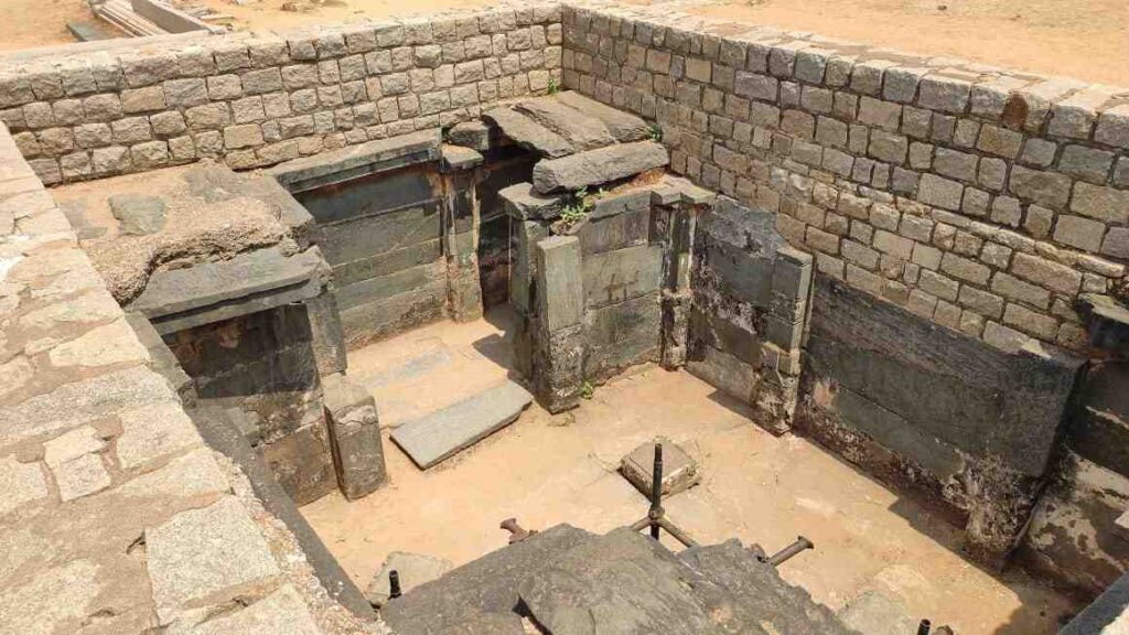 The broken ceiling of the Underground Chamber