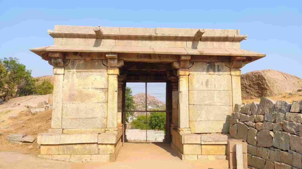 This gateway to Hemakuta Hill near Sasivekalu Ganesha