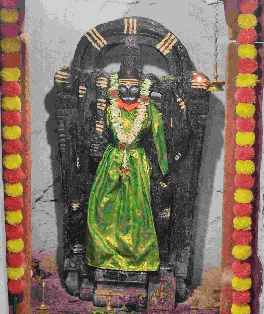 Veerabhadra, the main deity worshipped at the Veerabhadra Temple