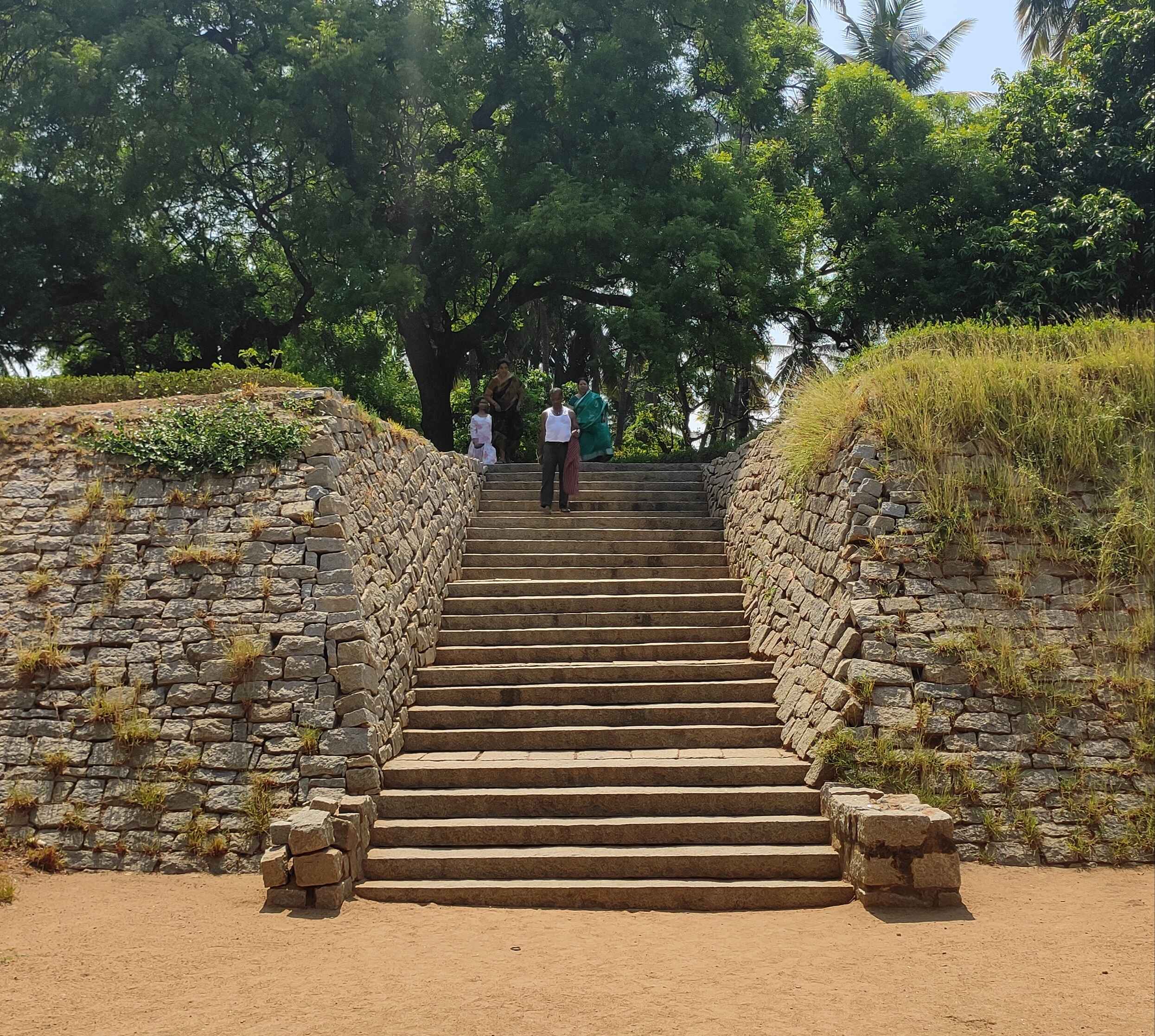 Visitors to the underground Shiva temple have to go through these steps